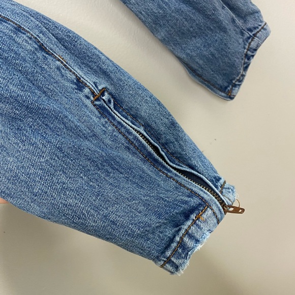 One tea Spoon High Waist Freebird Light Wash Distressed Skinny Jeans size 24 - Picture 8 of 10